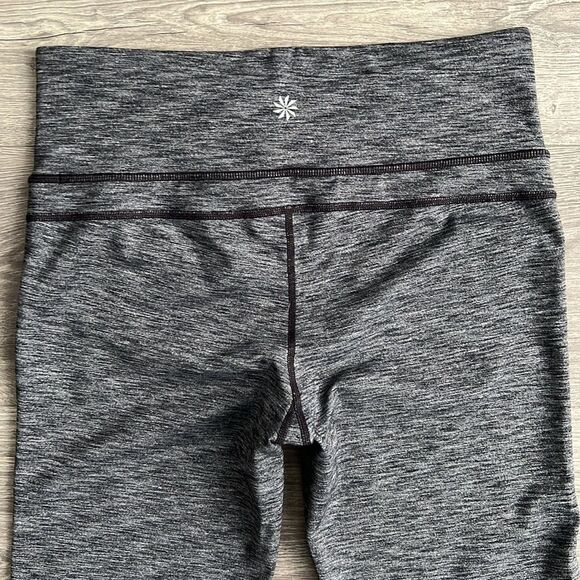 ATHLETA Straight Up Yoga Pants Medium Slim Flare Bootcut Heathered Gray Workout - Picture 7 of 10